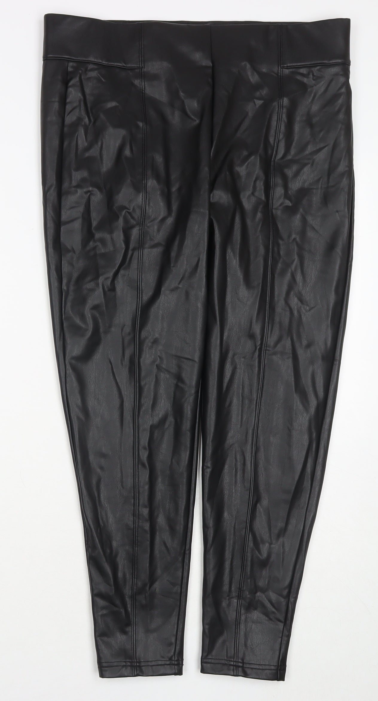 Womens UK Size 18 Marks and Spencer Regular Fit  Black Trousers