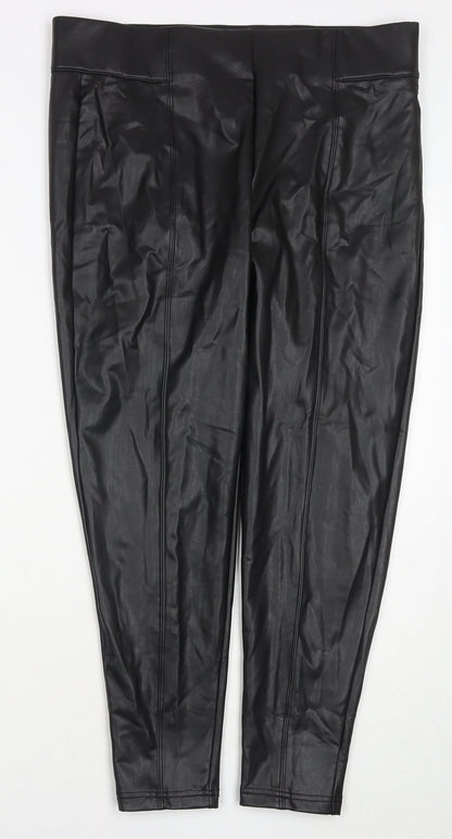 Womens UK Size 18 Marks and Spencer Regular Fit  Black Trousers