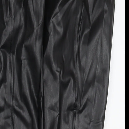 Marks and Spencer Womens Black Polyester Pedal Pusher Trousers Size 20 L27 in Regular