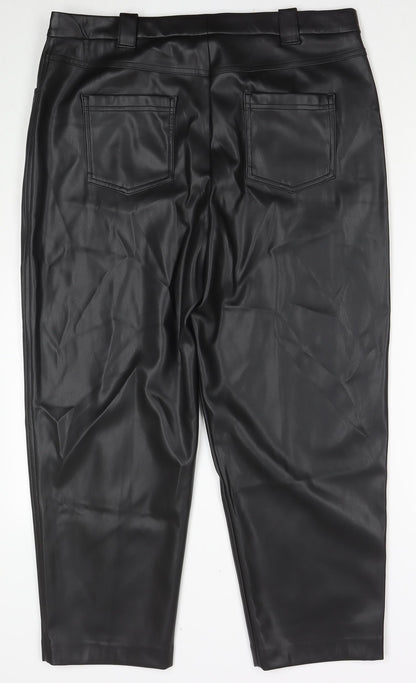 Womens UK Size 18 Marks and Spencer Regular Fit  Black Trousers