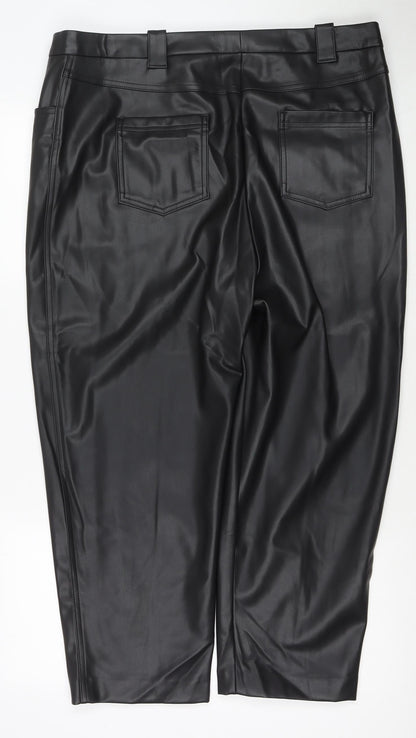 Womens UK Size 20 Marks and Spencer Regular Fit  Black Trousers