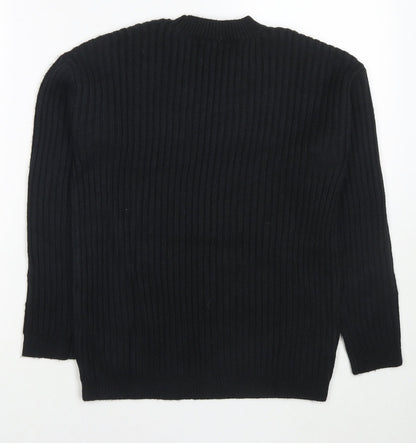 Womens UK Size M Marks and Spencer Black Pullover Jumper
