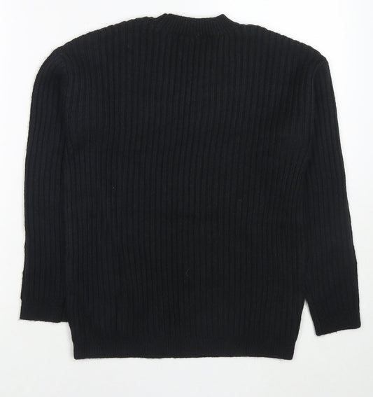 Womens UK Size M Marks and Spencer Black Pullover Jumper
