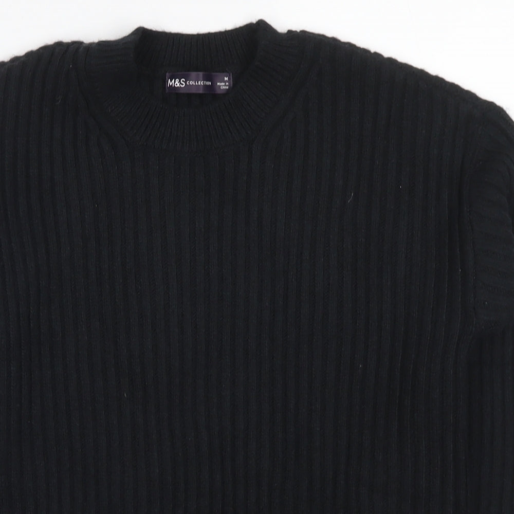 Womens UK Size M Marks and Spencer Black Pullover Jumper