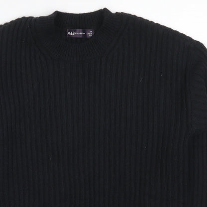 Womens UK Size M Marks and Spencer Black Pullover Jumper