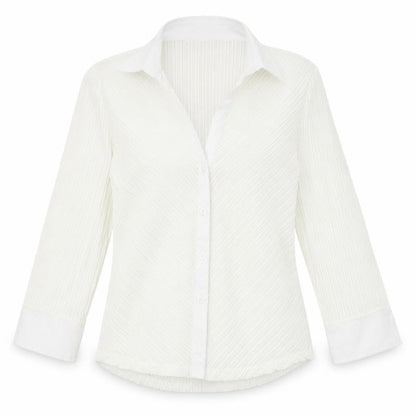 Womens UK Size 10 Marks and Spencer Ivory Basic Button-Up