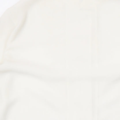 Womens UK Size 10 Marks and Spencer Ivory Basic Button-Up