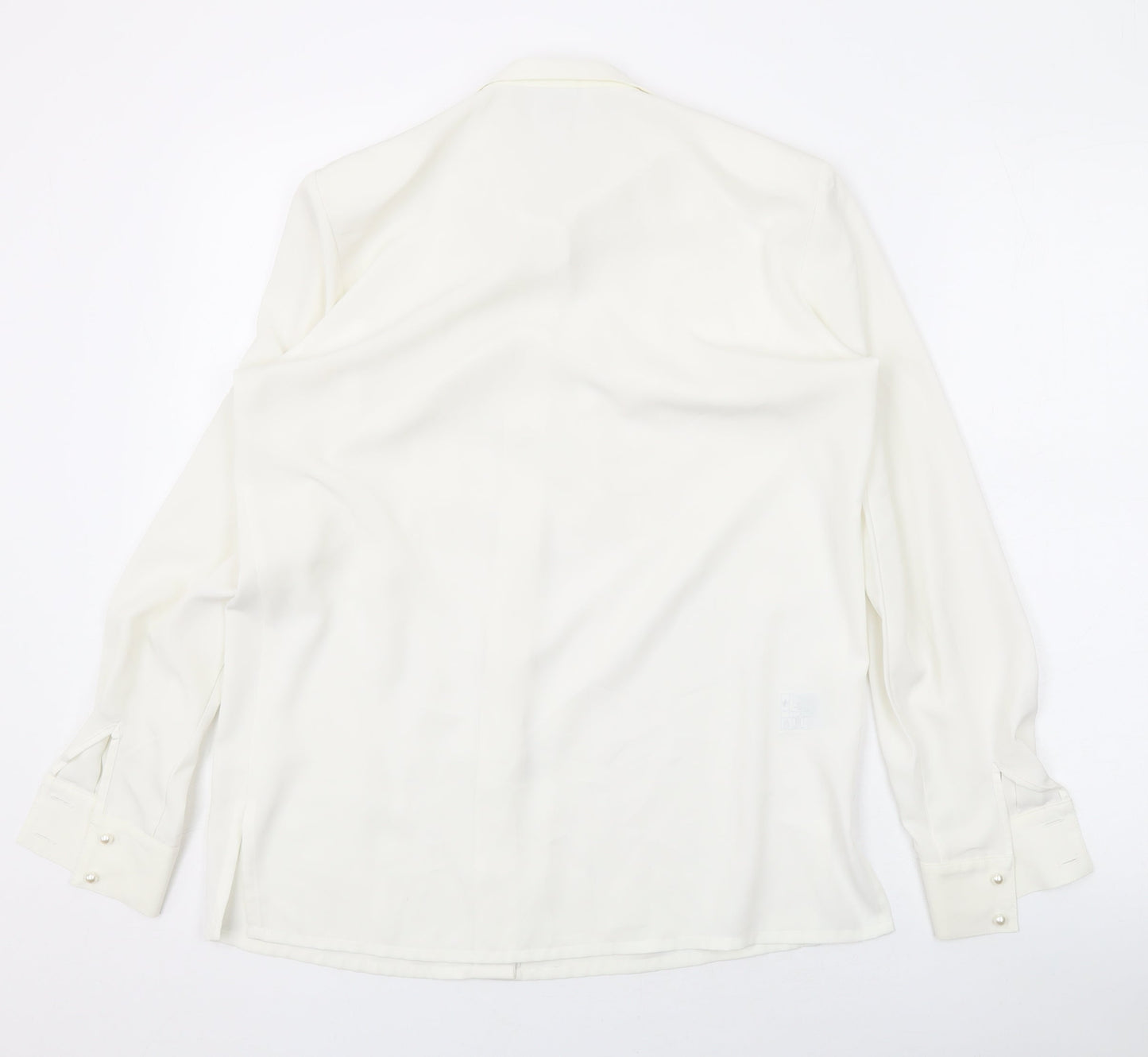 Womens UK Size S Country Casuals Ivory Basic Button-Up