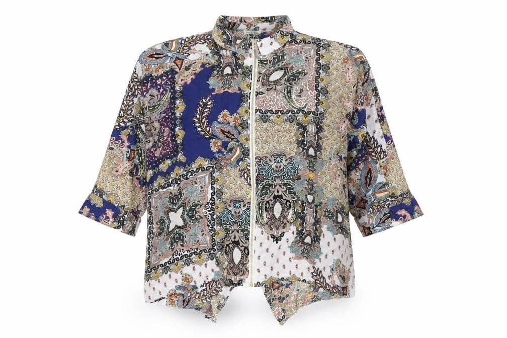 Womens UK Size 12 River Island Multicoloured Basic Blouse