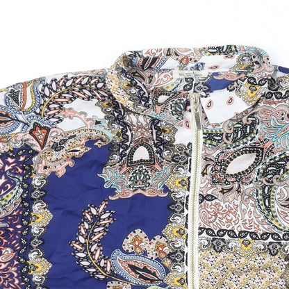 Womens UK Size 12 River Island Multicoloured Basic Blouse