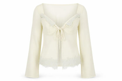 Womens UK Size 8 PRETTYLITTLETHING Ivory Basic Blouse