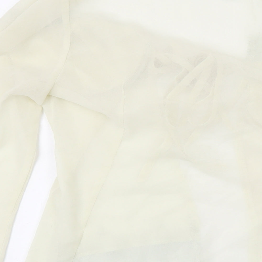 Womens UK Size 8 PRETTYLITTLETHING Ivory Basic Blouse