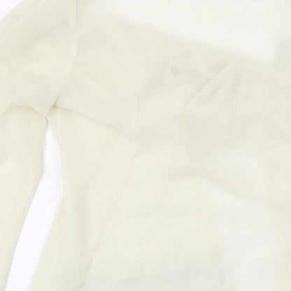 Womens UK Size 8 PRETTYLITTLETHING Ivory Basic Blouse