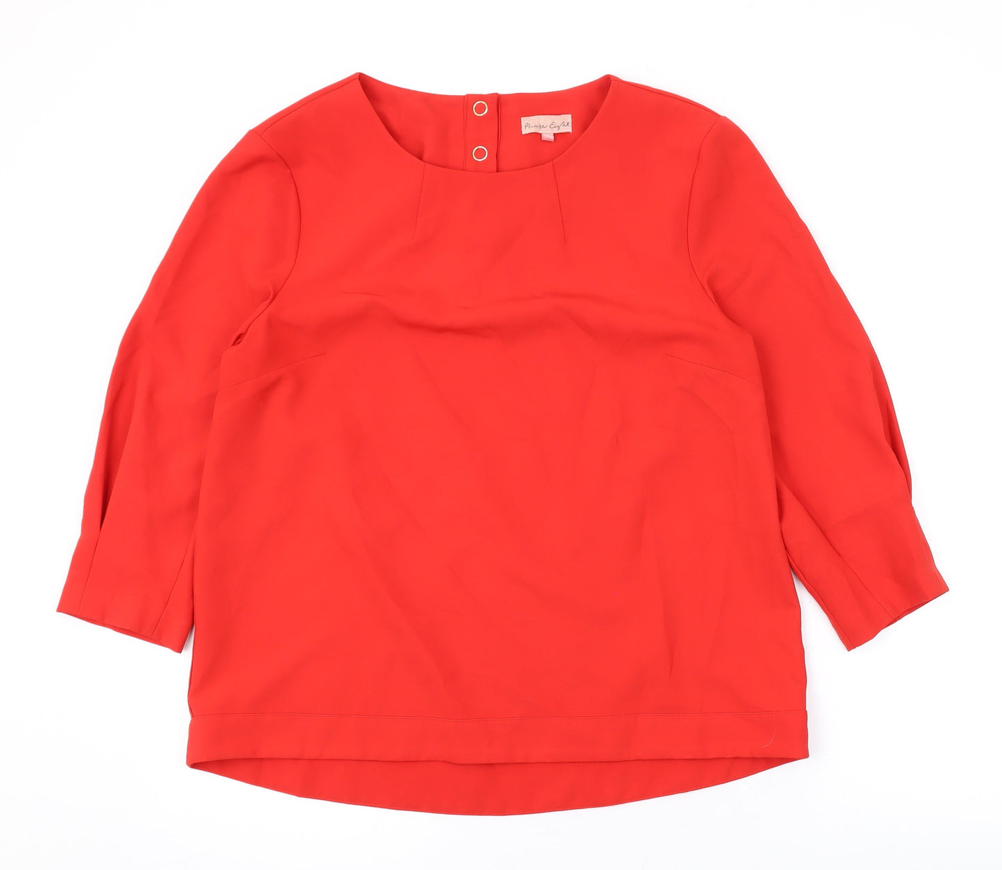 Womens UK Size 14 Phase Eight Red Basic Blouse