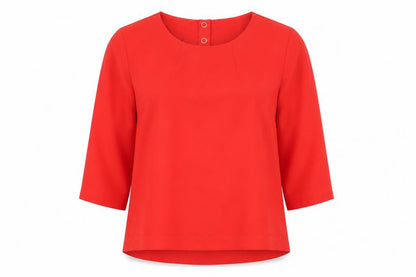 Womens UK Size 14 Phase Eight Red Basic Blouse