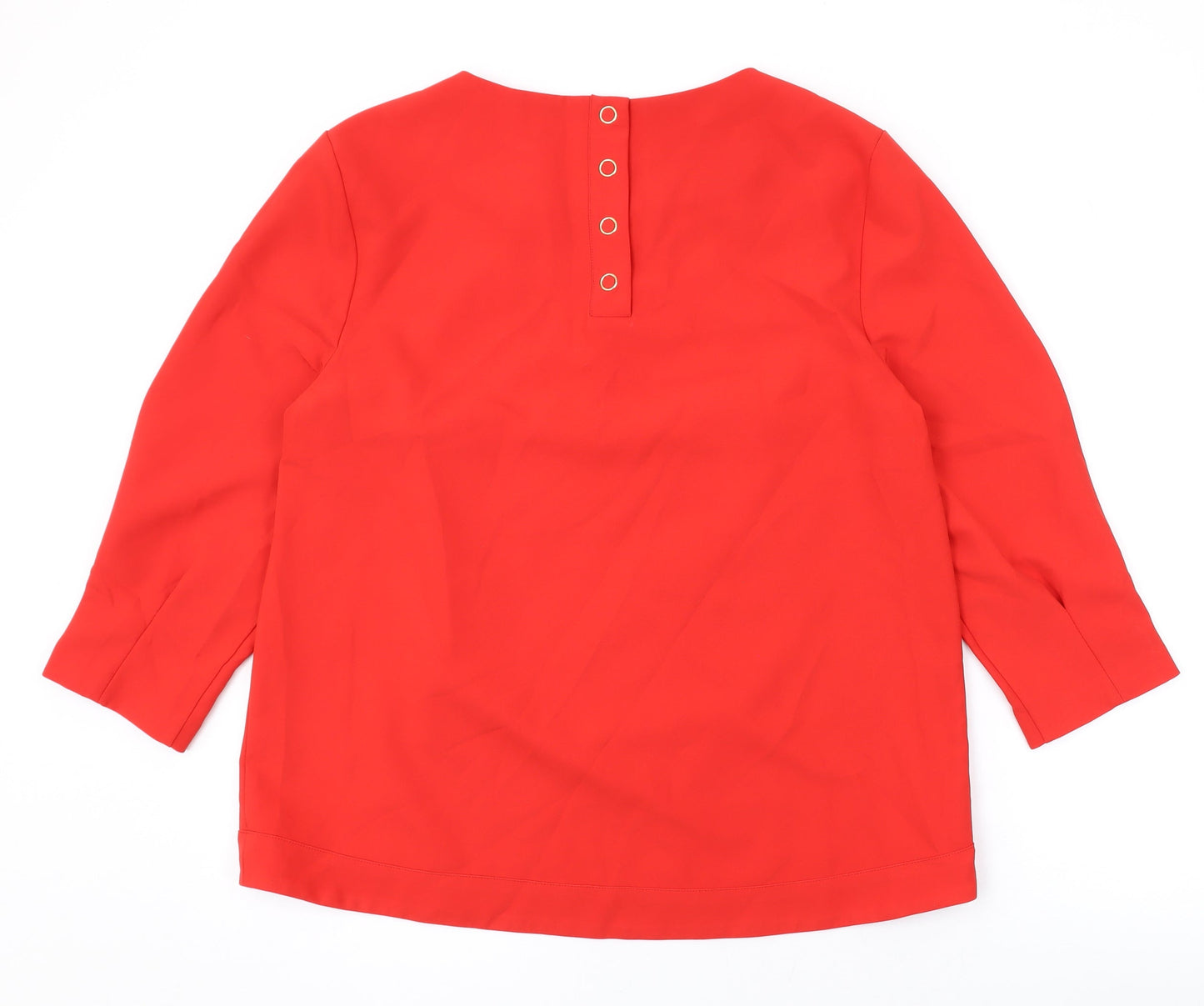 Womens UK Size 14 Phase Eight Red Basic Blouse