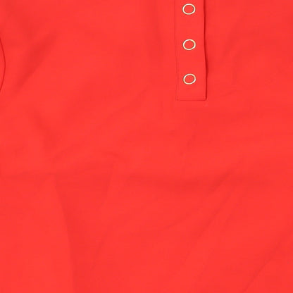 Womens UK Size 14 Phase Eight Red Basic Blouse