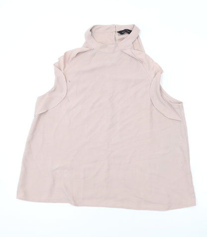 Womens UK Size 16 New Look Pink Basic Blouse