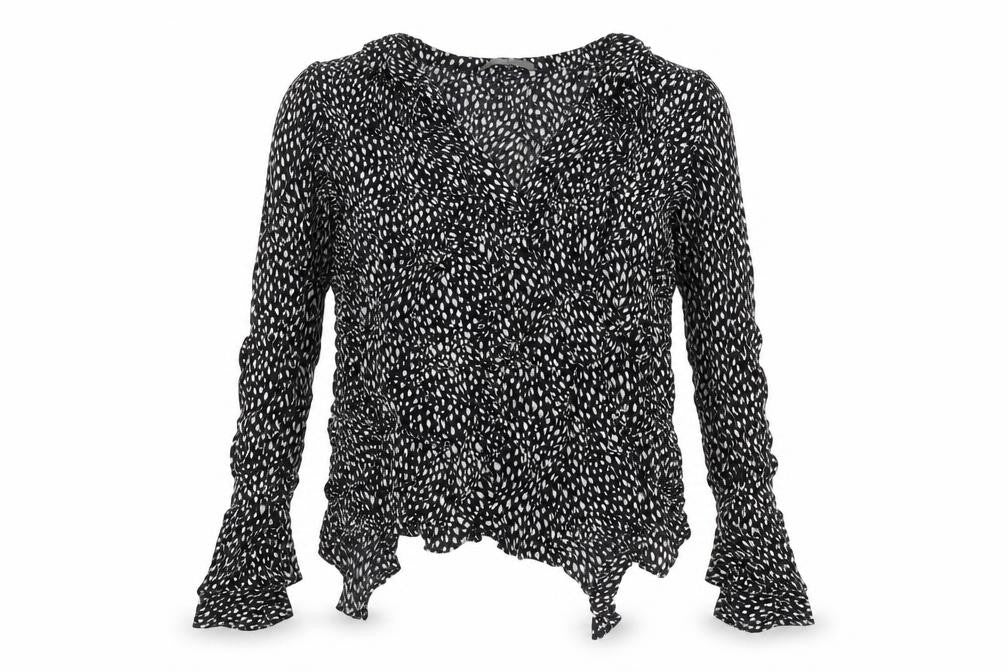 Womens UK Size 10 Oasis Black Basic Blouse