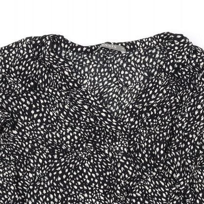 Womens UK Size 10 Oasis Black Basic Blouse