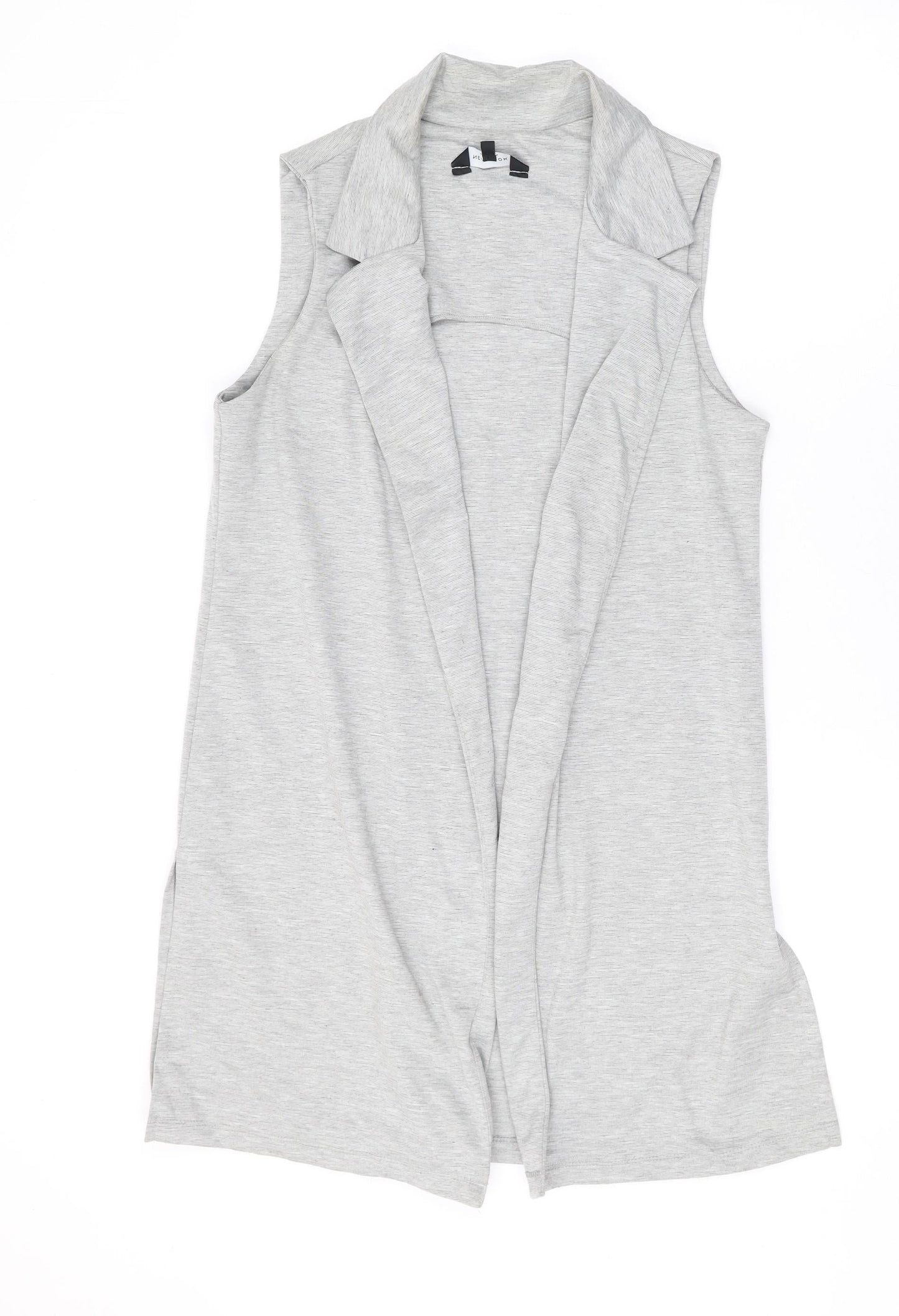 Womens UK Size 10 New Look Grey Gilet