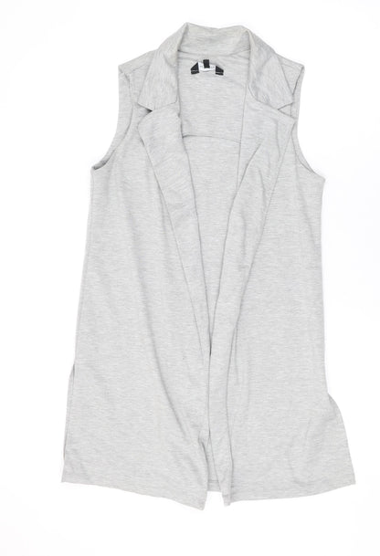 Womens UK Size 10 New Look Grey Gilet