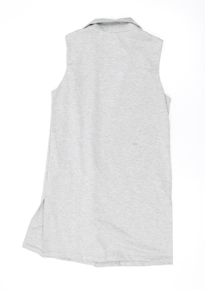 Womens UK Size 10 New Look Grey Gilet
