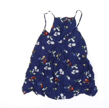 Womens UK Size 10 Warehouse Blue Basic Tank