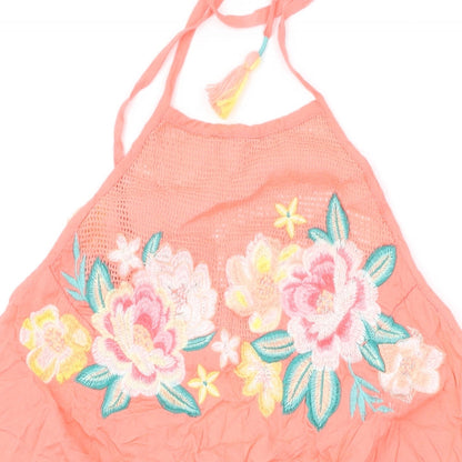 Accessorize Womens Pink Viscose Playsuit One-Piece Size M L3 in Tie