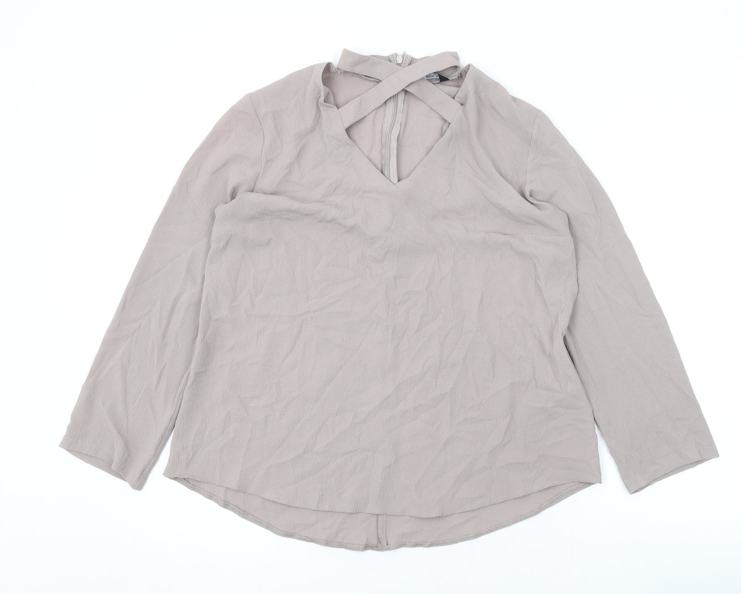 Womens UK Size 12 Select Purple Basic Blouse