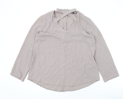 Womens UK Size 12 Select Purple Basic Blouse