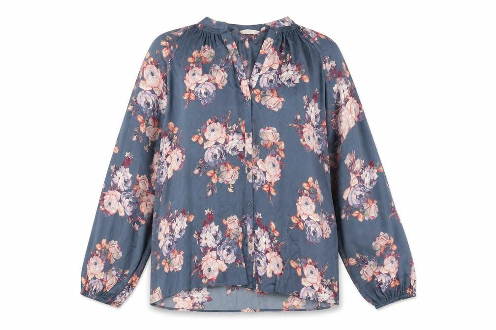 Womens UK Size 16 Marks and Spencer Blue Basic Button-Up