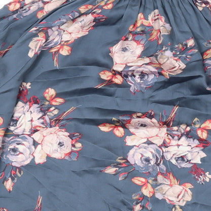 Womens UK Size 16 Marks and Spencer Blue Basic Button-Up