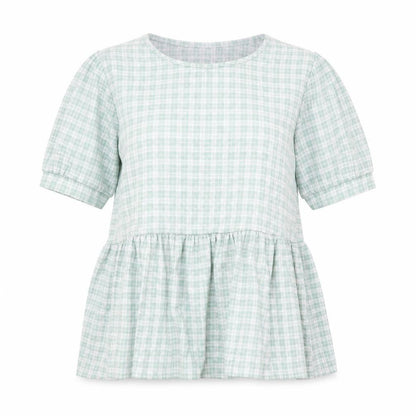 Womens UK Size 10 New Look Green Basic Blouse