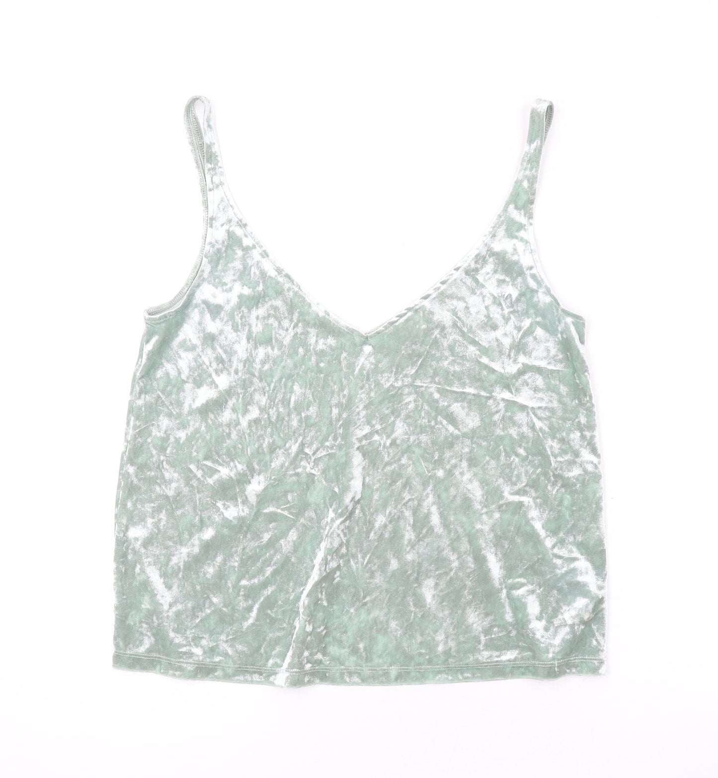 Womens UK Size S H&M Green Camisole Tank