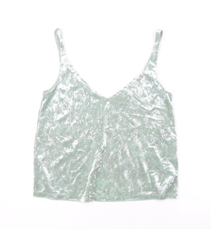 Womens UK Size S H&M Green Camisole Tank