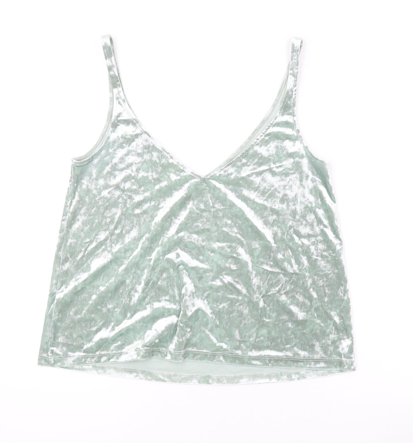 Womens UK Size S H&M Green Camisole Tank