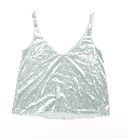 Womens UK Size S H&M Green Camisole Tank