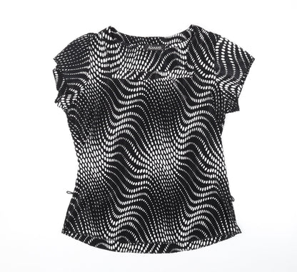 Womens UK Size 16 Alexara Black Basic T-Shirt