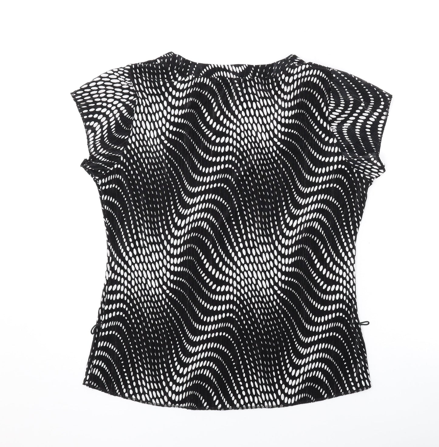 Womens UK Size 16 Alexara Black Basic T-Shirt