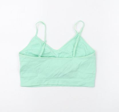 Powerpuff Girls Womens Green Nylon Camisole Tank Size 10 V-Neck
