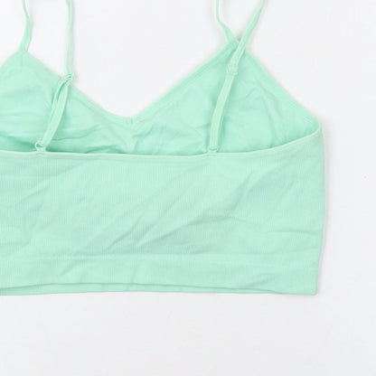 Powerpuff Girls Womens Green Nylon Camisole Tank Size 10 V-Neck