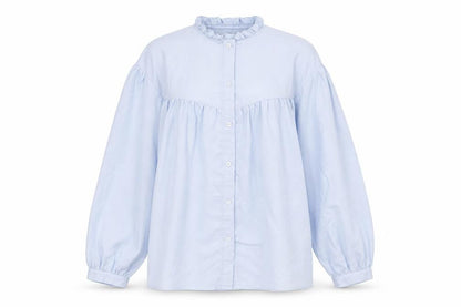 Womens UK Size 12 Nasty Gal Blue Basic Button-Up