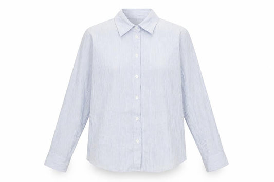 Womens UK Size 16 Alex & Co Blue Basic Button-Up