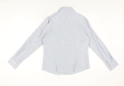 Womens UK Size 16 Alex & Co Blue Basic Button-Up