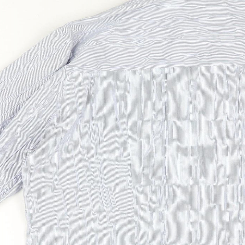 Womens UK Size 16 Alex & Co Blue Basic Button-Up