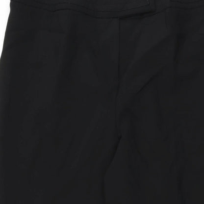 Volonte Womens Black Polyester Trousers Size 16 L29 in Regular Zip