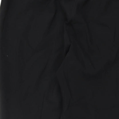 Volonte Womens Black Polyester Trousers Size 16 L29 in Regular Zip