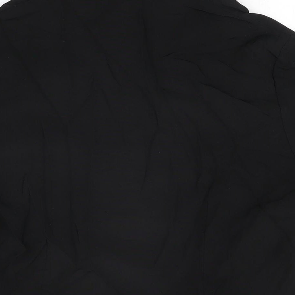 Womens UK Size 16 Lakeland Black Basic Button-Up