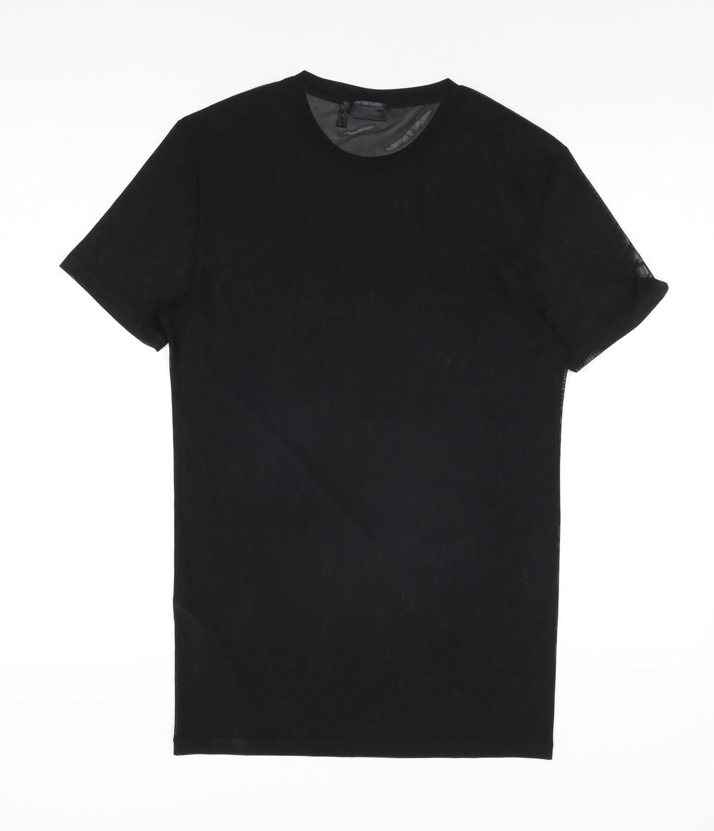 Womens UK Size M ASOS Black Basic T-Shirt